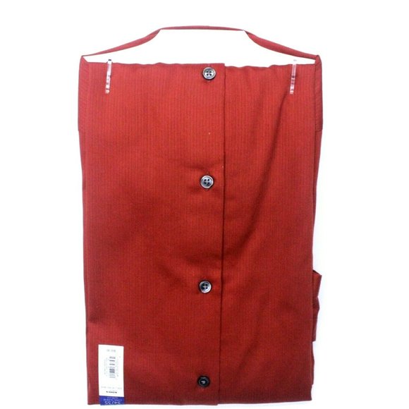Men's Apt. 9 Slim-Fit Spread-Collar Dress Shirt - Maroon - L 16-16.5, 34/35 - Picture 3 of 3